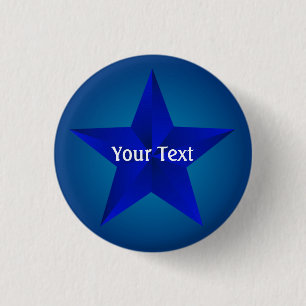 Blue Star Custom 1 1/4" Button