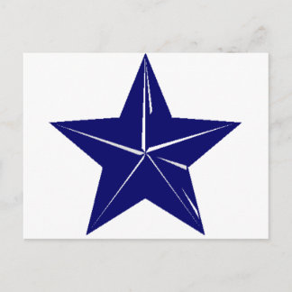 Blue Star design for any purpose!! Postcard