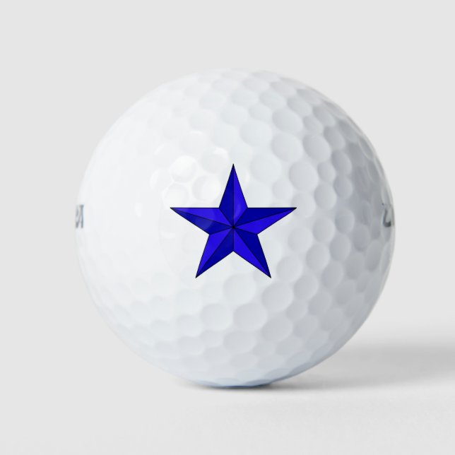 Blue Star Golf Balls (Front)