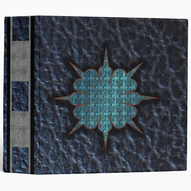 blue star leather binder (Front/Spine)
