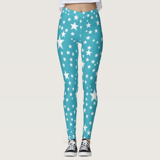 Blue Star Leggings (Front)