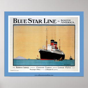 Blue Star Line Poster