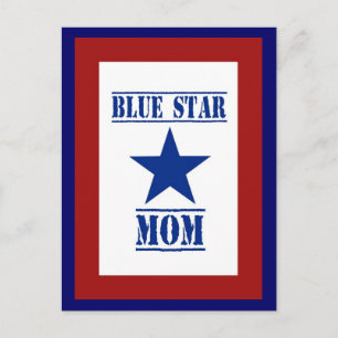 Blue Star Mom Military Postcard