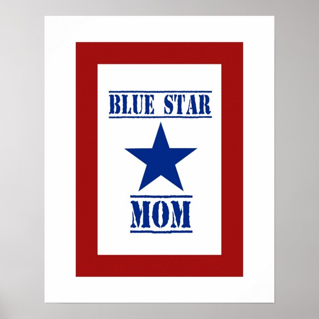 Blue Star Mom Military Poster (Front)