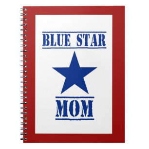 Blue Star Mom Patriotic Military Notebook