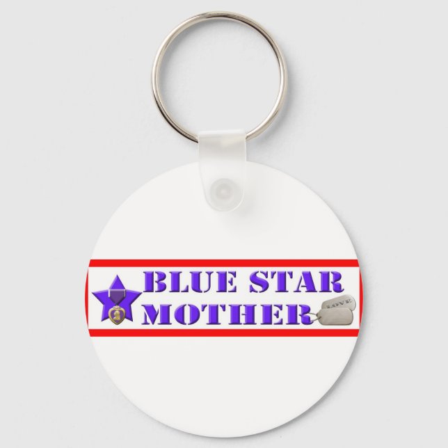 Blue Star Mother Keychain (Front)