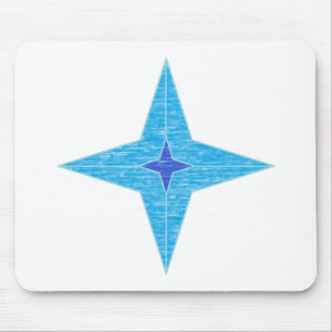 Blue Star Mouse Pad