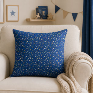 Blue Star Nursery Throw Pillow Cushion