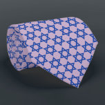 Blue Star Of David Lilac Purple Tie<br><div class="desc">Judaica Collection</div>