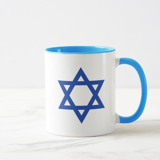 Blue Star of David Mug (Right)