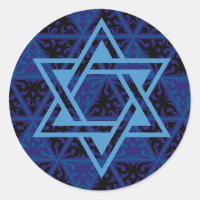Blue Star of David Stickers