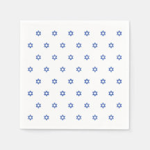 Blue Star of David White