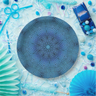 Blue Star Paper Plate