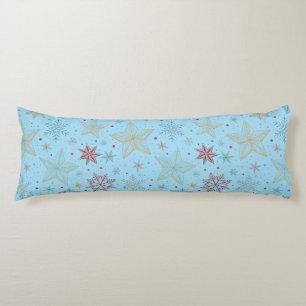"Blue Star Pattern Body Pillow