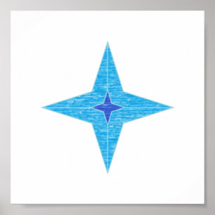 Blue Star Poster