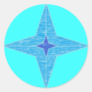 Blue Star Stickers