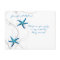 Blue Starfish and Silver Coral RSVP Postcard