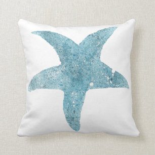 Blue Starfish Cushion