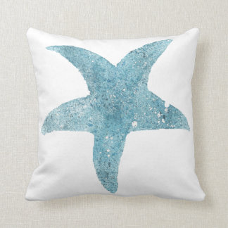 Blue Starfish Cushion
