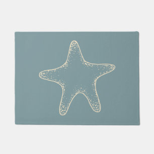 Blue Starfish Doormat