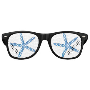 Blue Starfish Retro Sunglasses