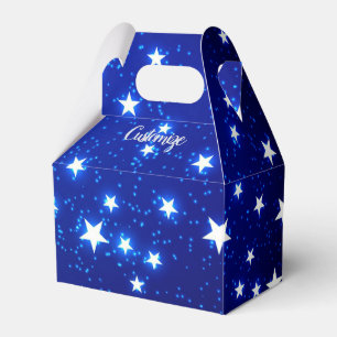 Blue Stargazer Gable Favor Box