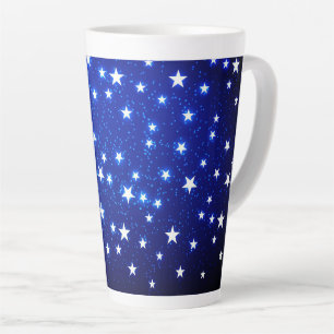Blue Stargazer Latte Mug