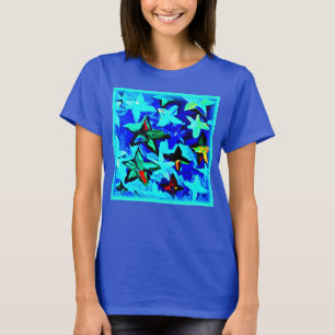 Blue Starry Night Sky. Buy Now T-Shirt