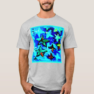 Blue Starry Night Sky. Buy Now T-Shirt