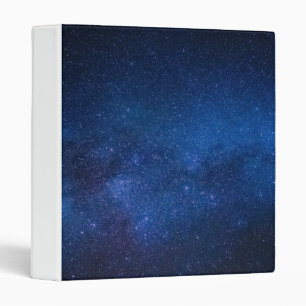 Blue starry night sky   Zazzle_Growshop. Binder