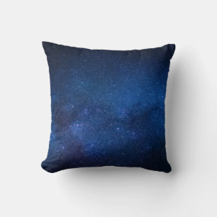 Blue starry night sky   Zazzle_Growshop. Throw Pillow