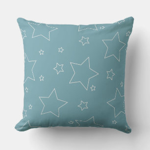 Blue Stars 4 juillet Coussin