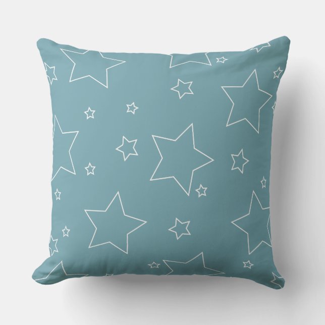 Blue Stars 4 juillet Coussin (Recto)