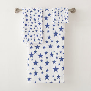 Blue Stars Bath Towel Set