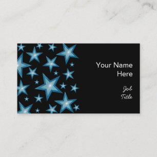 Blue Stars côté carte de visite noir