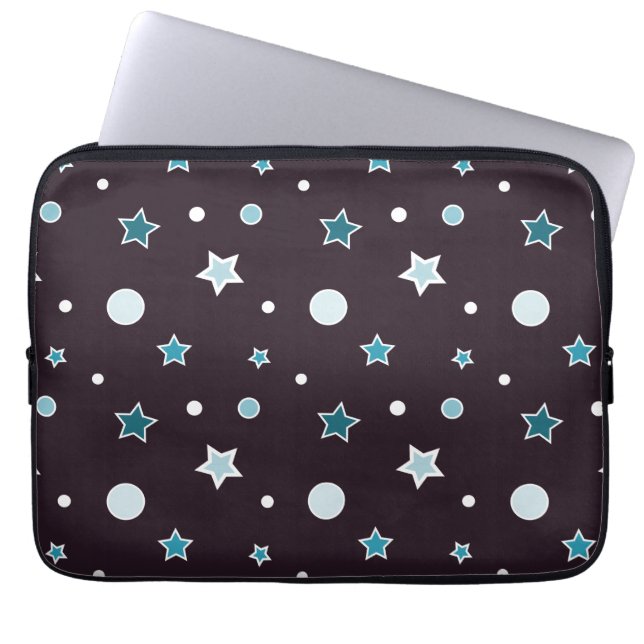 Blue Stars Laptop Sleeve (Front)
