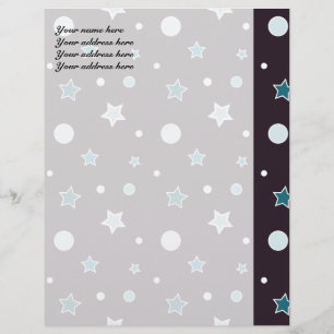 Blue Stars Letterhead
