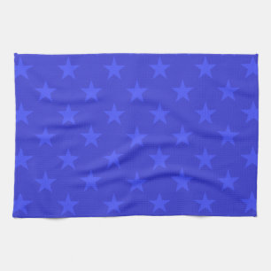 Blue stars pattern kitchen towel