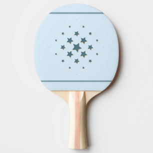 Blue Stars Ping Pong Paddle