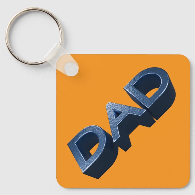 Blue Steel Dad Keychain (Front)