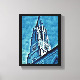 Blue Steeple Canvas Print