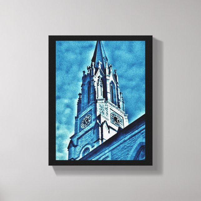 Blue Steeple Canvas Print (Front)