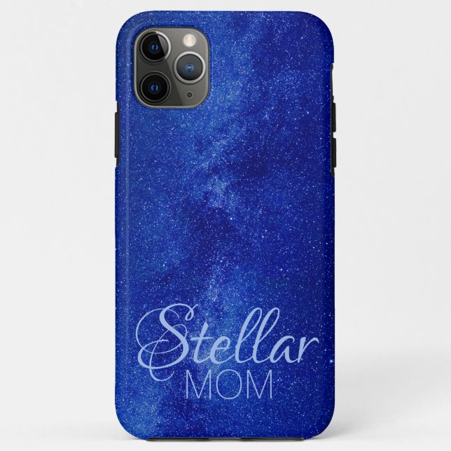 Blue Stellar Mom Case-Mate iPhone Case (Back)