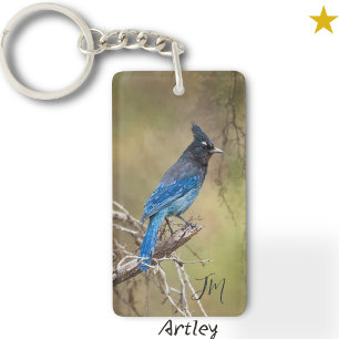 Blue Stellar's Jay Bird Peinture Initiales personn