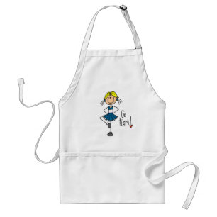 Blue Stick Figure Cheerleader T-shirts and Gifts Standard Apron