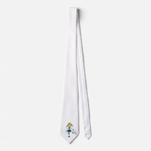 Blue Stick Figure Cheerleader T-shirts and Gifts Tie