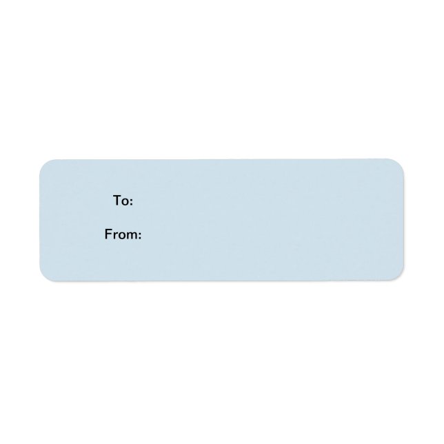 Blue Sticker Gift Tag (Front)