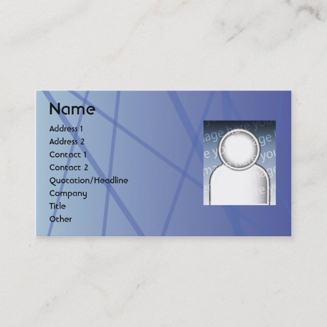 Blue Sticks - Business Business Card (Front)