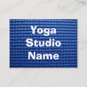 Blue Sticky Yoga Mat Business Card