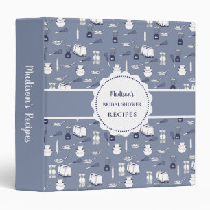 Blue Stock The Kitchen Bridal Shower Recipe Binder